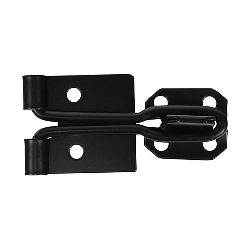 Wire Pattern Hasp & Staple Black