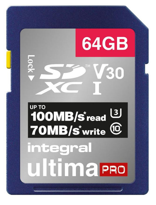 UltimaPro Premium SDHC UHS U3 V30 SD Memory Card 100MB/s