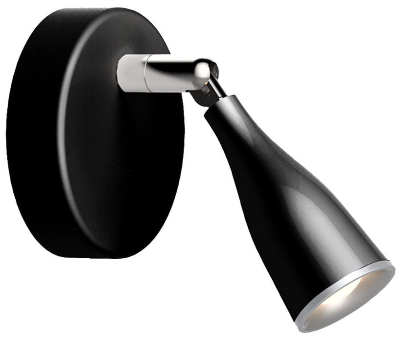 4.5W LED Wall Light, Black, 360lm, 3000K