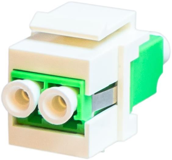 LC APC Single-mode Duplex Fiber Keystone Module
