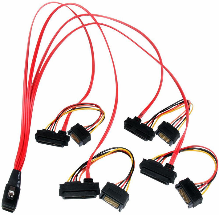 Internal Serial Attached SCSI Mini SAS Lead 0.5m SFF8087 to 4x SFF8482