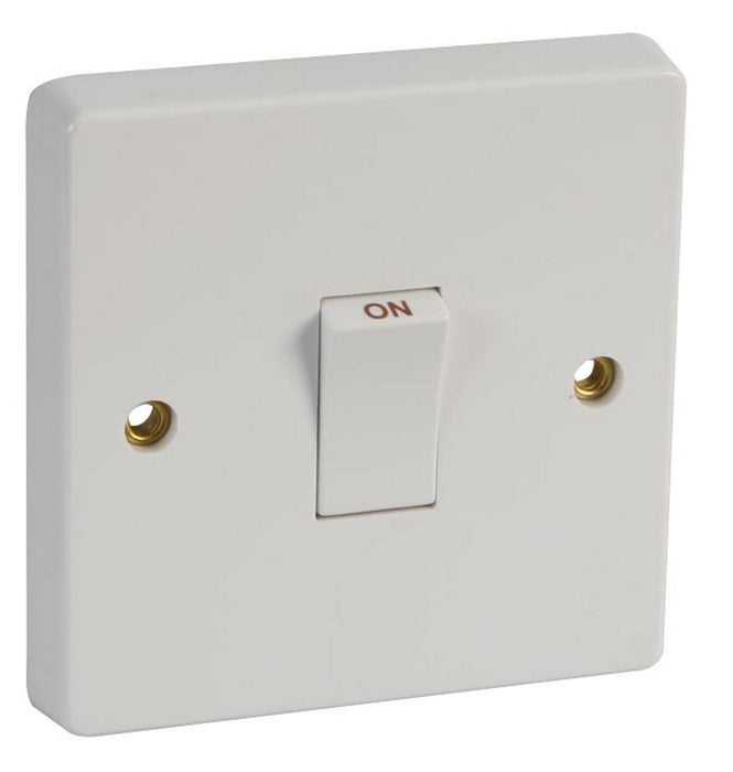 1 Gang 20A DP Control Switch White