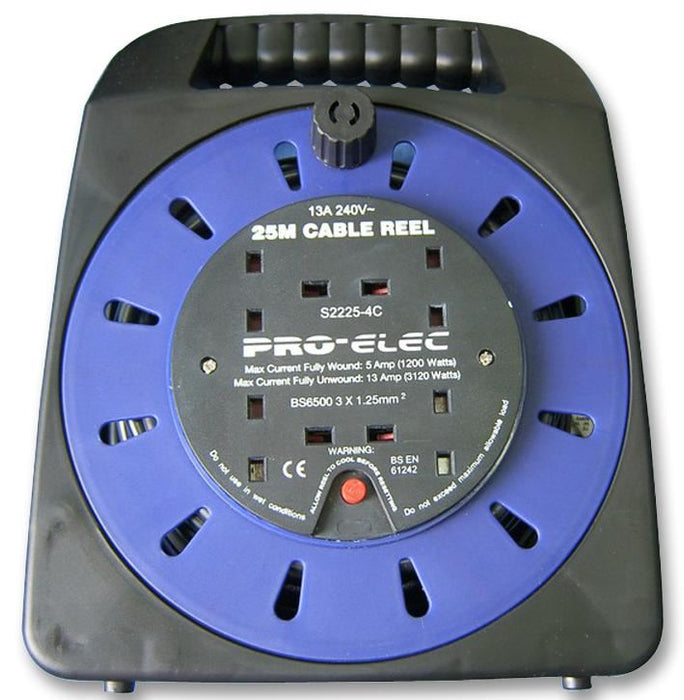 Cable Reel Box, 13A 4 Socket