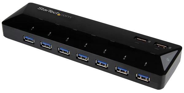 7 Port USB 3.0 Hub with 2x 2.4A Fast Charging Ports - Bus Powered