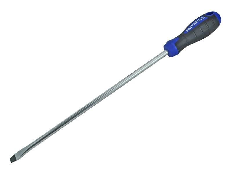 Soft Grip Screwdriver, Flared Slotted