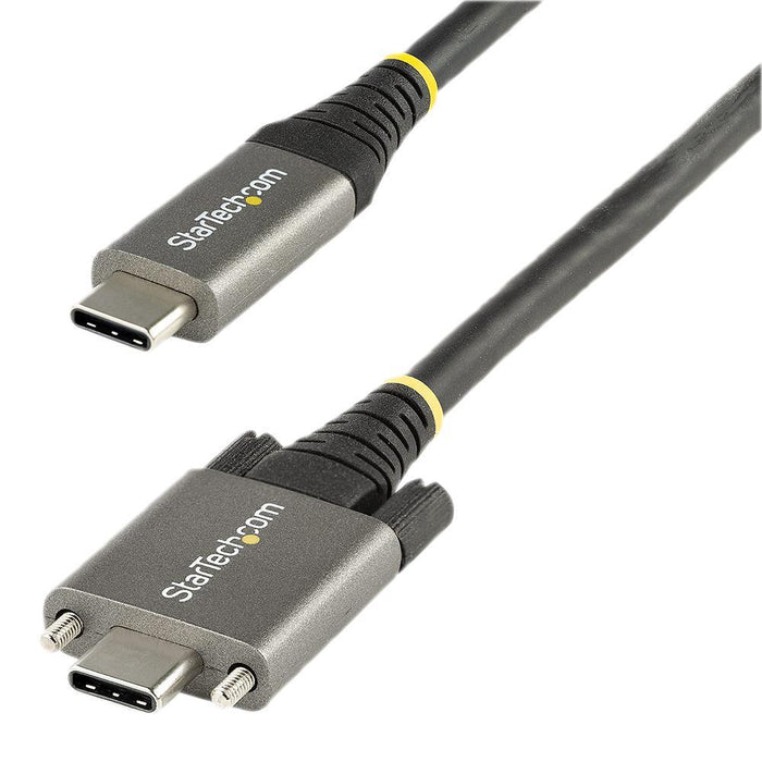 Side Screw Locking USB-C Plug to USB-C Plug USB 3.2 Gen 2 Lead, 0.5m