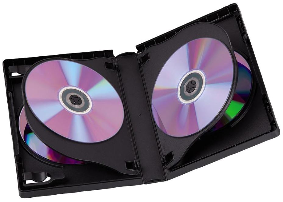6 Box DVD Jewel Cases Black 3 Pack