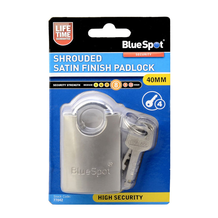 Shrouded Satin Finish Padlock