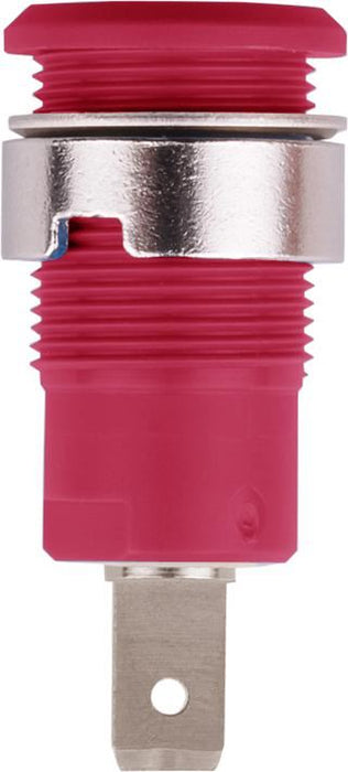 4mm Safety Socket Red, Tabs, 24A