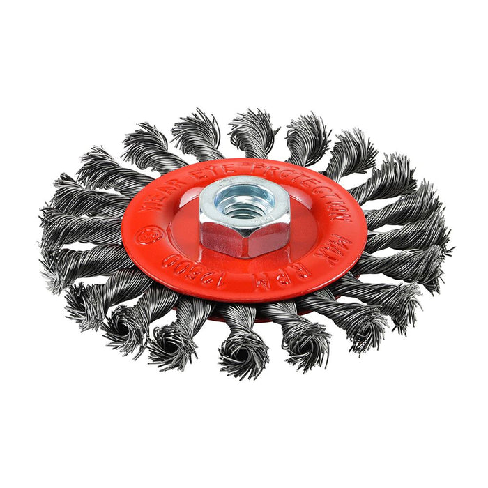 Angle Grinder Wheel Brush - Twisted Knot Steel Wire (Size 115mm - 1 Each)