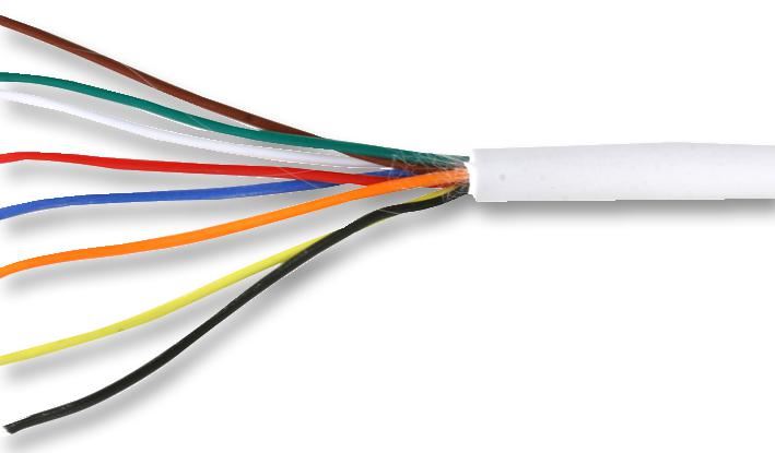 Alarm / Signal Cable CCA Conductors PVC Jacket White 100m