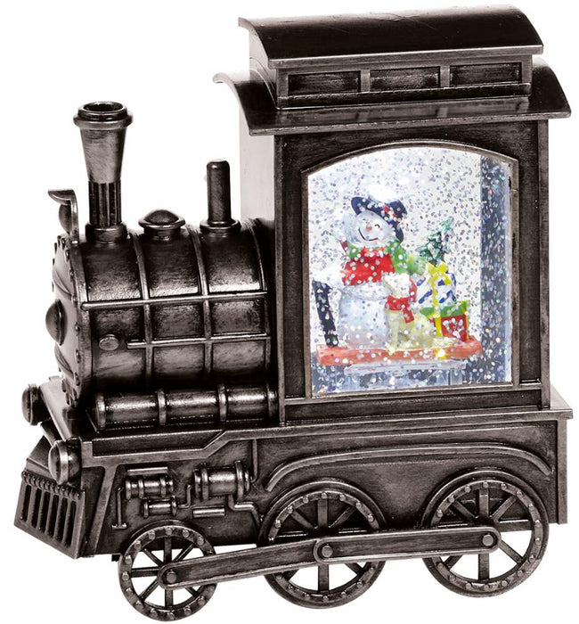 17.5cm Antique Christmas Train Water Spinner