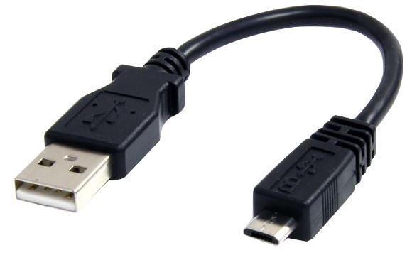 0.15m USB A Male To Micro B Male Lead