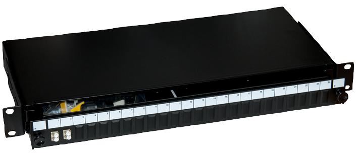 2 Duplex LC Multimode Sliding Fibre Patch Panel