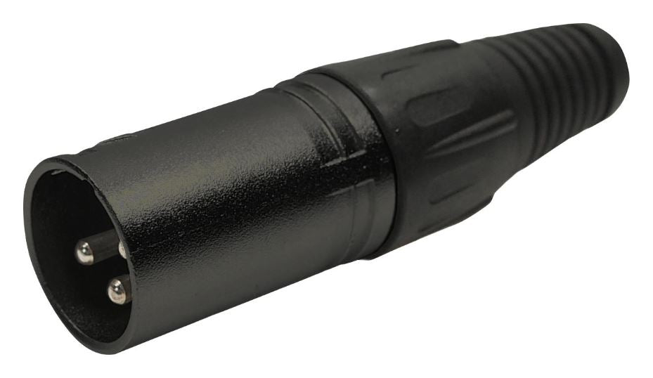 3 Pole XLR Inline Black