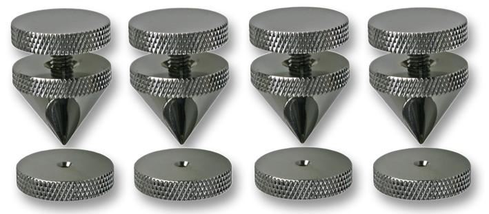 Speaker Spikes - Chrome (4 Pack)