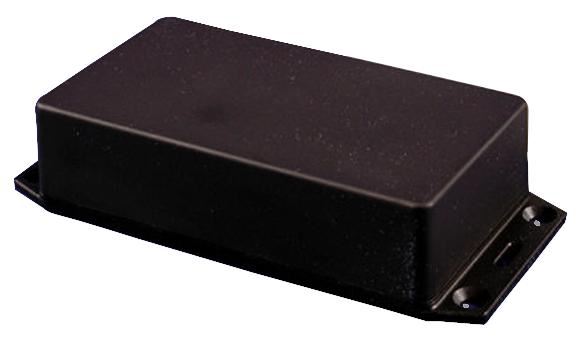 IP54 Black Flame Retardant ABS Enclosure with Flanged Lid