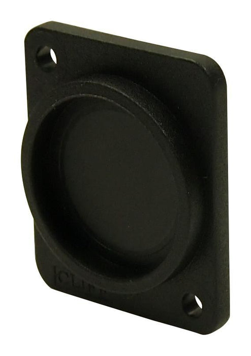 3mm Black Plastic Recess Plate, Plain Holes