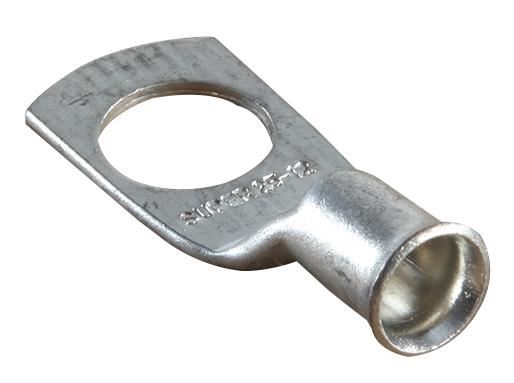 Crimp Terminal, Copper Tube, 25mm M6, 100 Pack