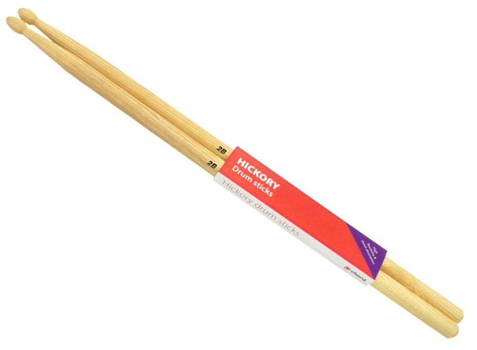 Hickory Drumsticks 2B, Wood Tip