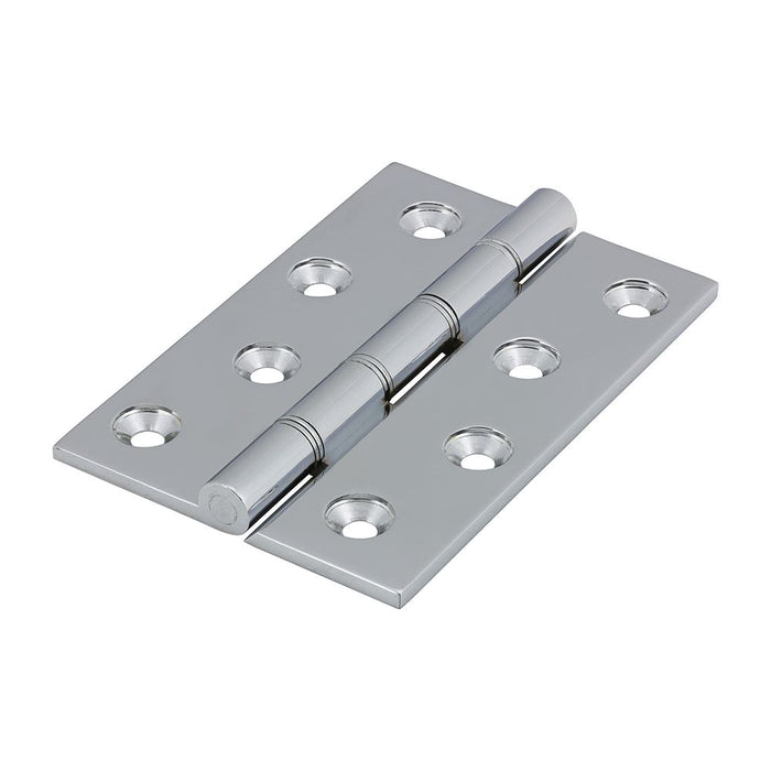 Double Stainless Steel Washer Hinge Polished Chrome