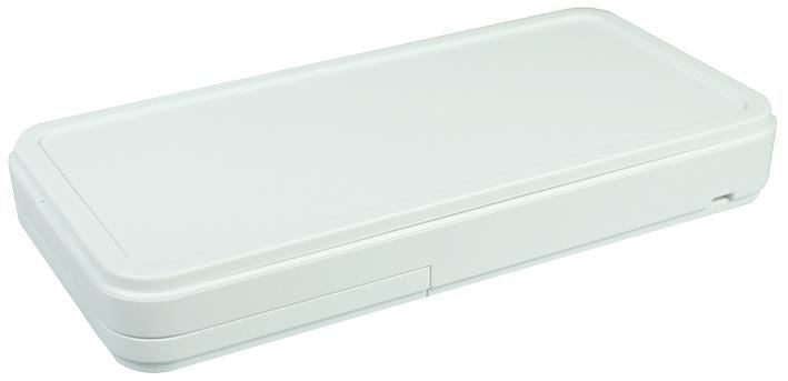 White ABS Enclosure with Battery Compartment - 90x45x12mm