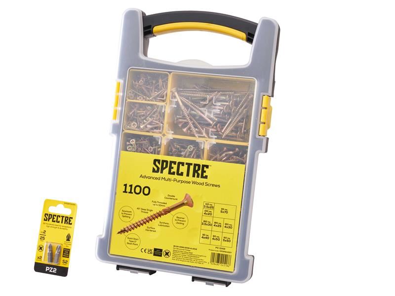 Spectre™ Advanced Screw Set, 1100 Piece