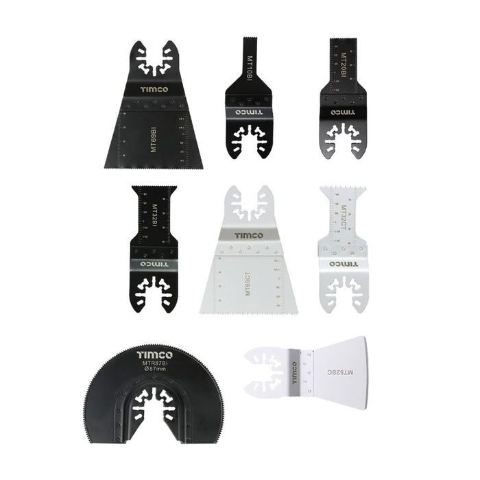 Multi-Tool Blade Sets - 8 Piece Set (Size Mixed - 1 Each)