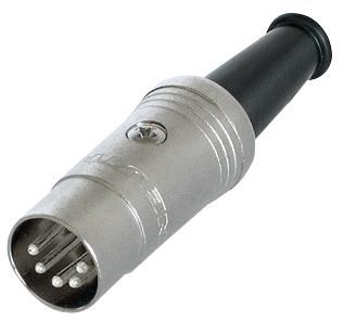 DIN Connector Male 5mm Cable Ag