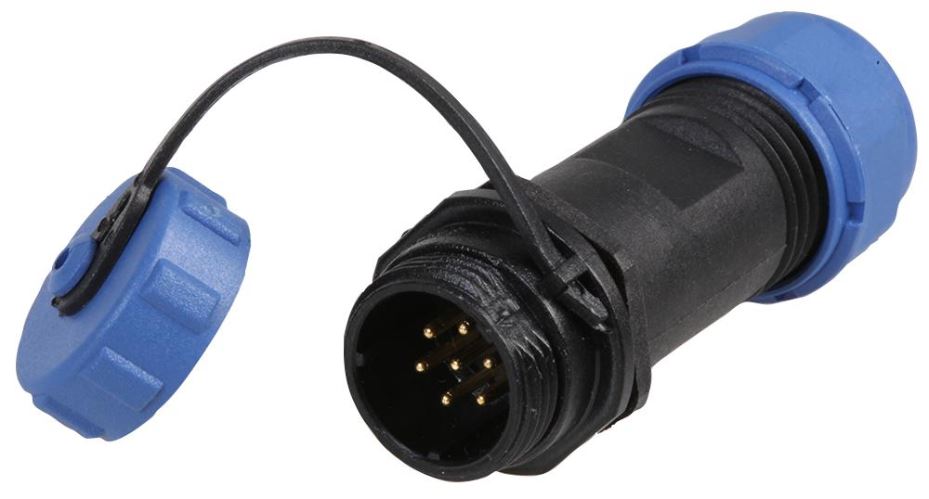 Circular Threaded Connector Inline Plug - IP68 — StampyTools