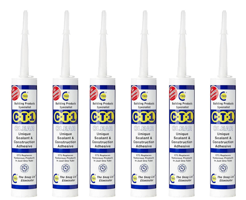 Building Sealant & Adhesive Snag Tube for Virtually Any Material (6 Pack)