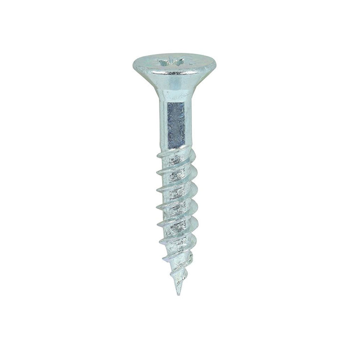 Twin Woodscrew PZ3 Countersunk Zinc