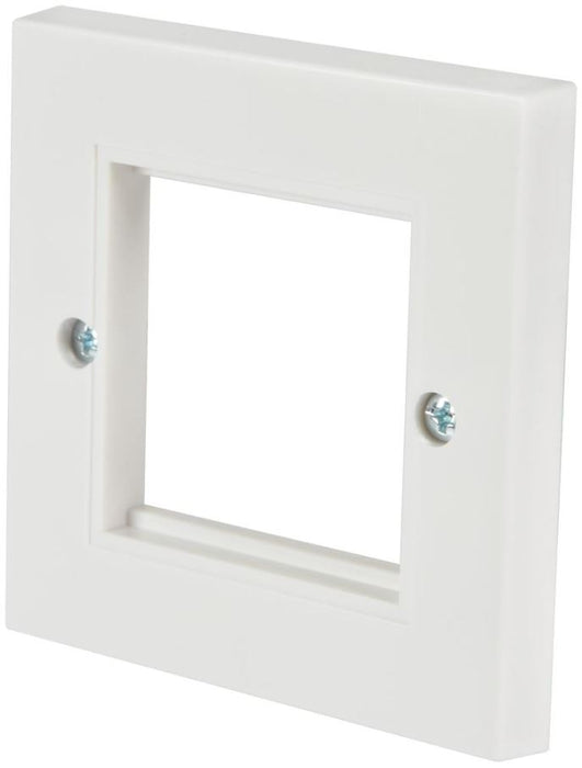 Single 1G Modular Wallplate Frame, White