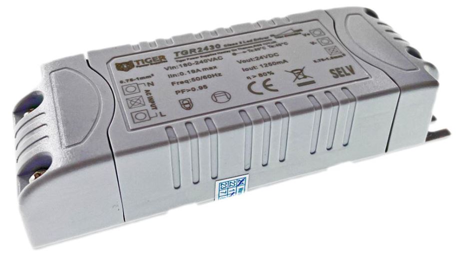 24V, 1.2A, 30W, Constant Voltage LED Driver, Dimmable