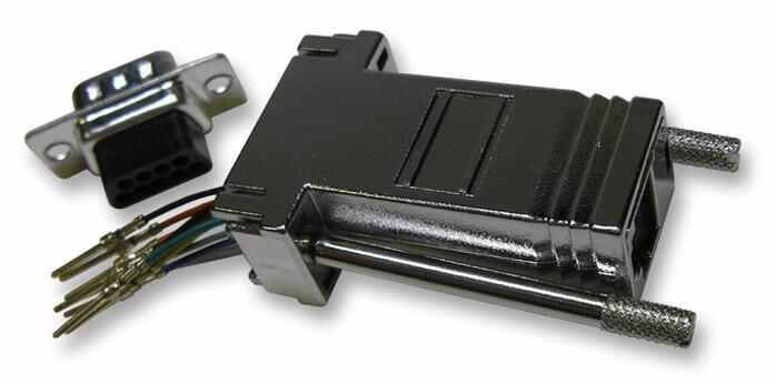 MH CONNECTORS - Modular Adaptor RJ45 to 9 Way D Shielded