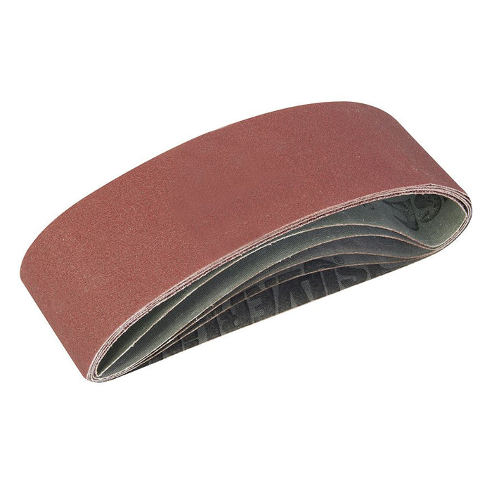 Sanding Belts 75 x 533mm 5pce - 40, 60, 2 x 80, 120G