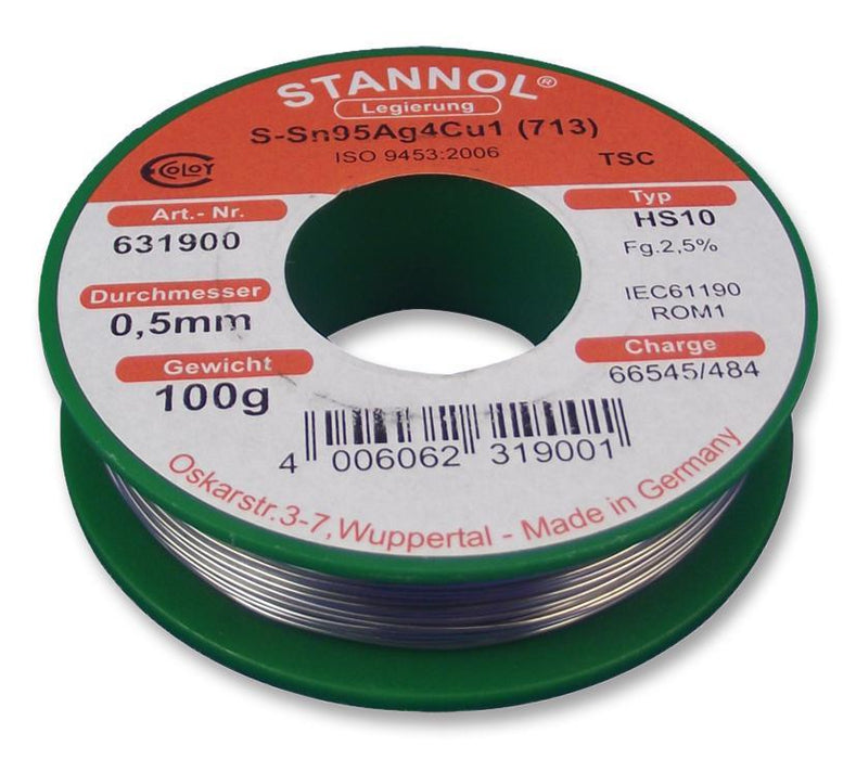 Lead Free Solder Wire 0.5mm - 217°C