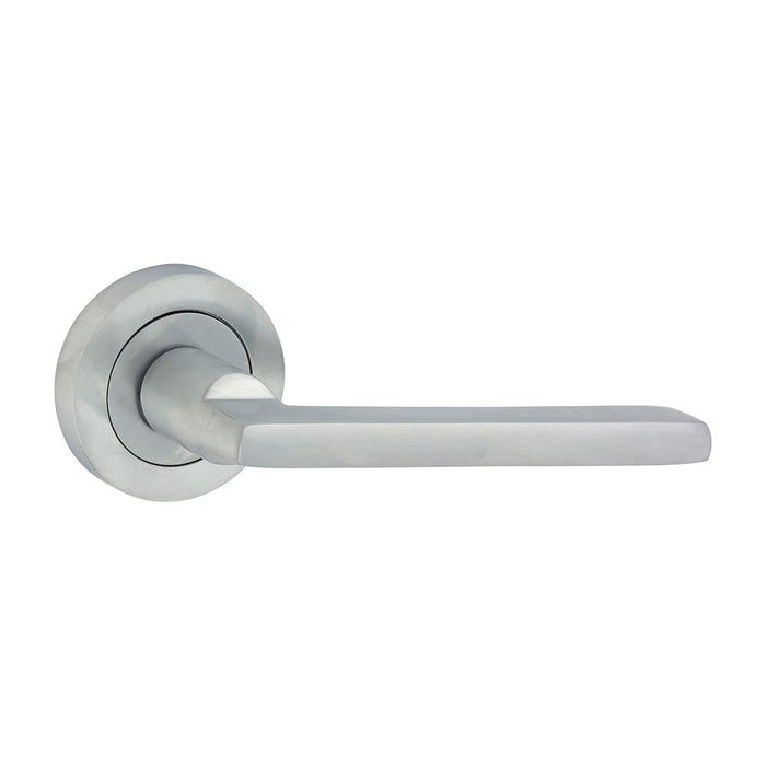 Radmore Lever On Rose Handles - Satin Chrome (Size 51mm - 2 Pieces)