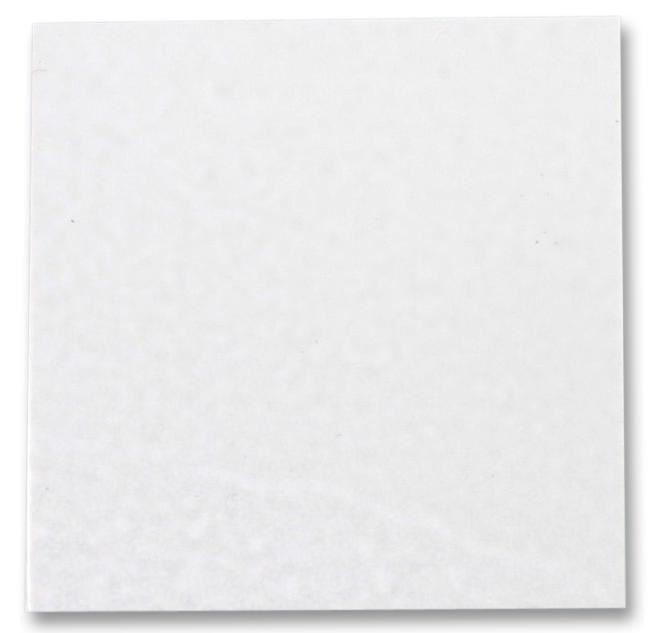 50 x 50mm Blank Plate, White