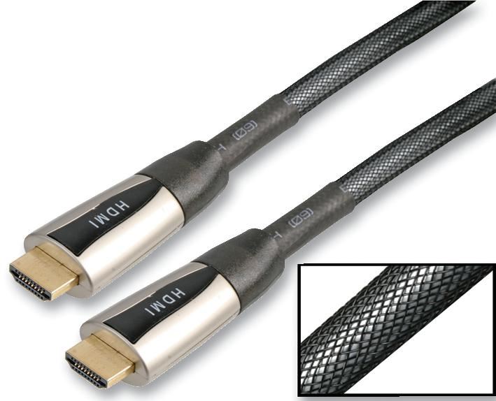 Professional Grade HDMI Male to Male Lead, 5m Black