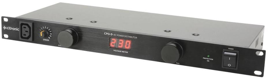 8 Way IEC Power Distributor - 19 Inch 1U