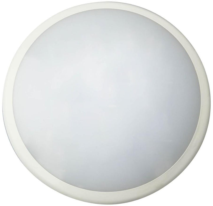 14.5W Elan White LED Round Bulkhead, 4000K, 1300lm , IP54 Rated