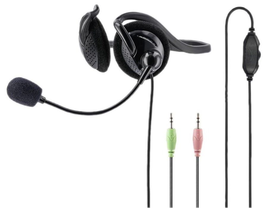 HS-P100 Office PC Stereo Headset, Black