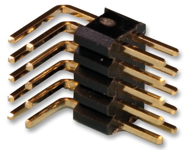 Header, Right Angle, 1.27mm, THT, 6 Way