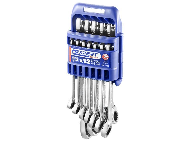 Ratchet Combination Spanner Set, 12 Piece