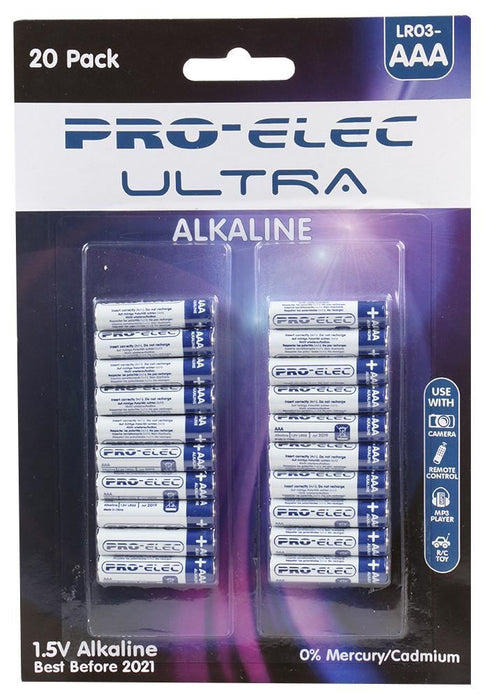 Ultra Alkaline Batteries 20 Pack