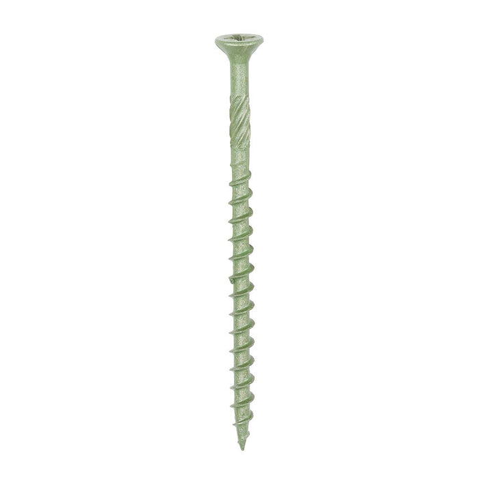 Decking Screws PZ2 Double Countersunk Exterior - Green. Various Sizes