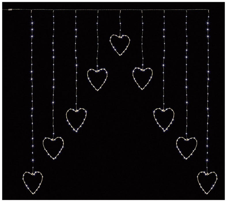 303 LED Heart Shape Curtain Light, 1.2x1.2m