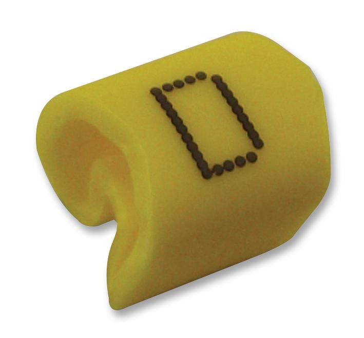 G-Type Cable Marker, D, Black/Yellow, G4/10, Pack of 500