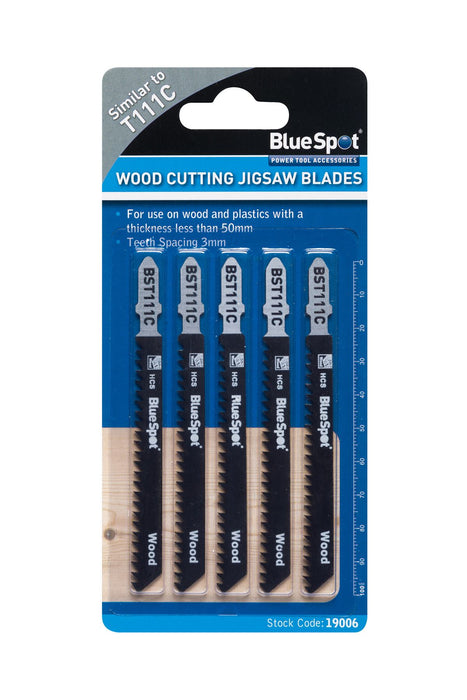 HCS Quick Cut Jigsaw Blades For Wood - 5 Piece